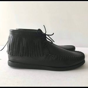 Saint Laurent Fringed Moccasin Style Boot sneaker size 44 or 10 1/2-11 US
